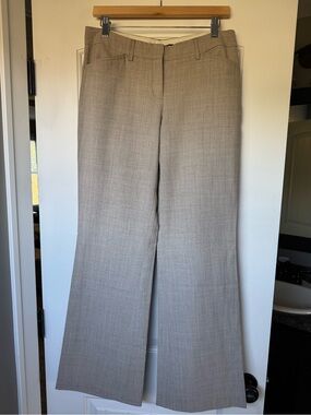 Express Boot-Cut Dress Pants in Light Taupe
